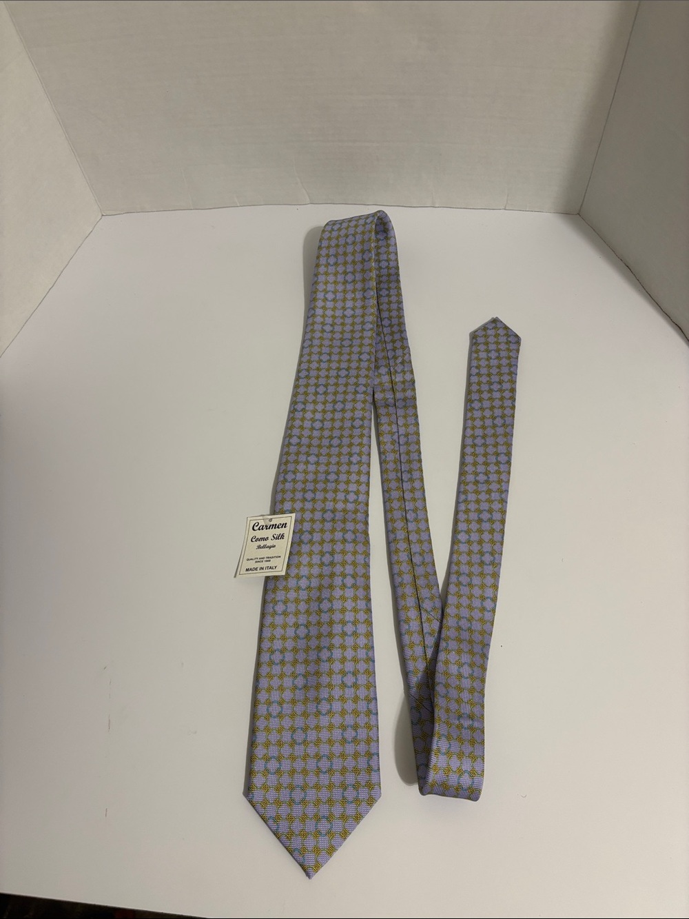 Vice‎ Lavender and Olive Geometric 100% Silk